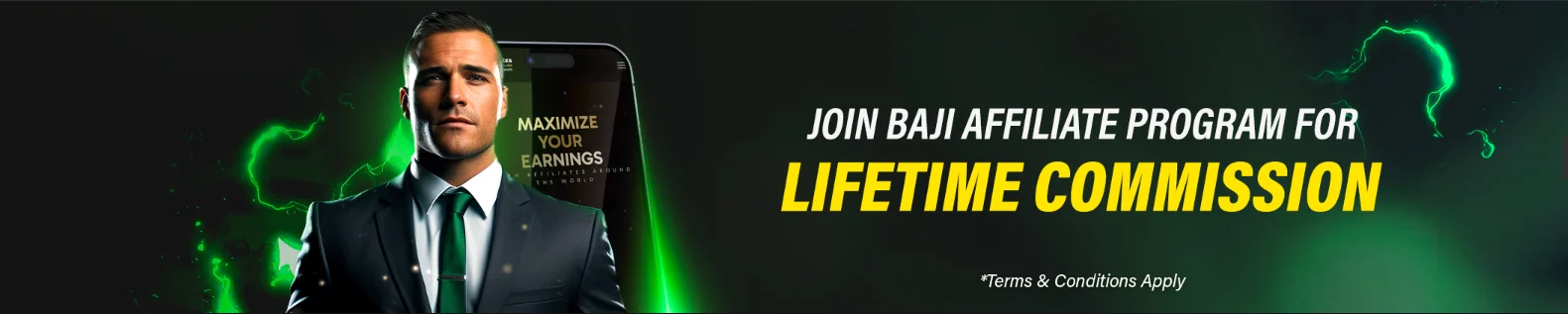 Baji affiliate programme banner