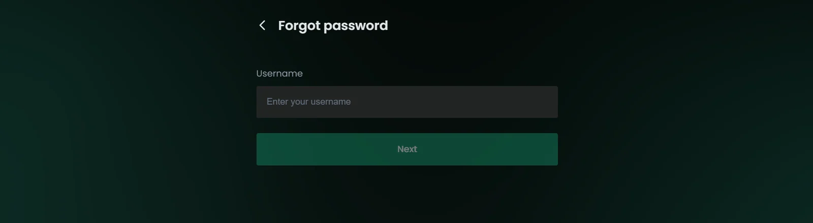 Baji forgot password form