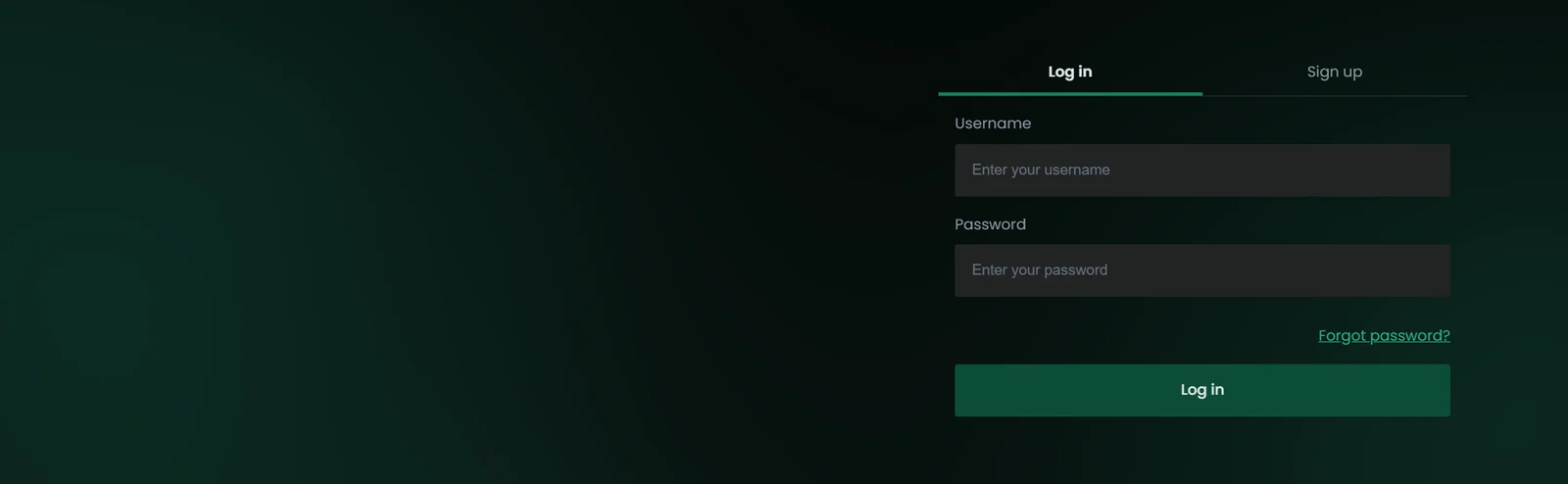Baji login form with username and password fields